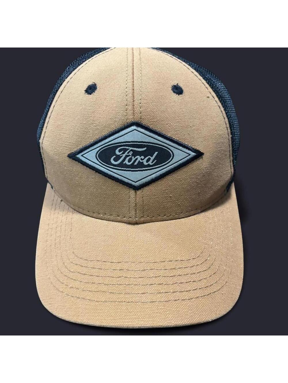 Ford tan canvas trucker hat 🚘